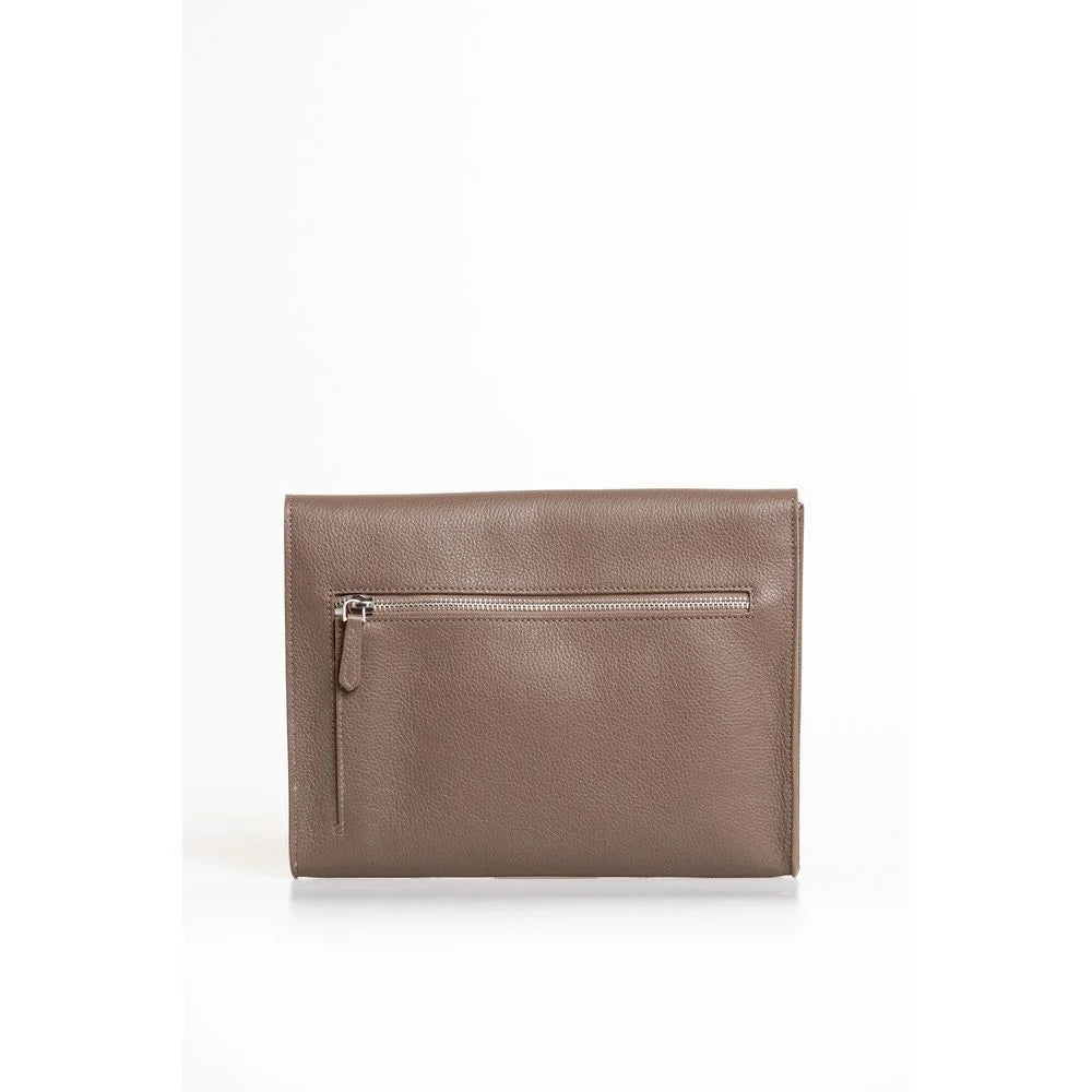 Trussardi Brown Polyester Men Clutch - Clutch Bags