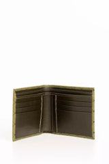 Trussardi Green Leather Men Wallet - Wallets