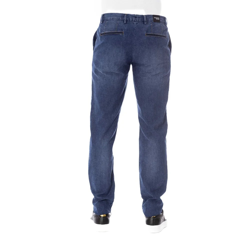 Trussardi Jeans Blue Cotton Men Jeans - Jeans