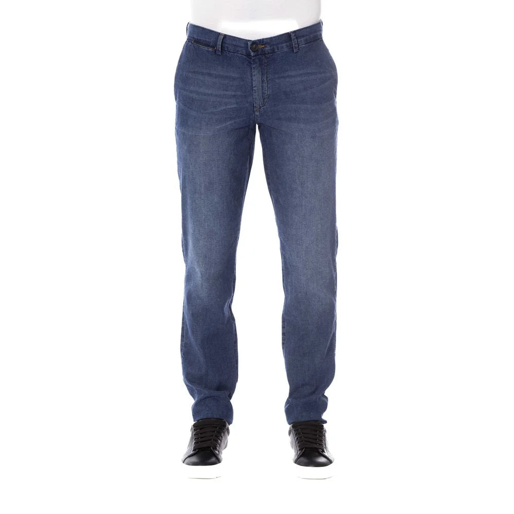Trussardi Jeans Blue Cotton Men Jeans - Jeans