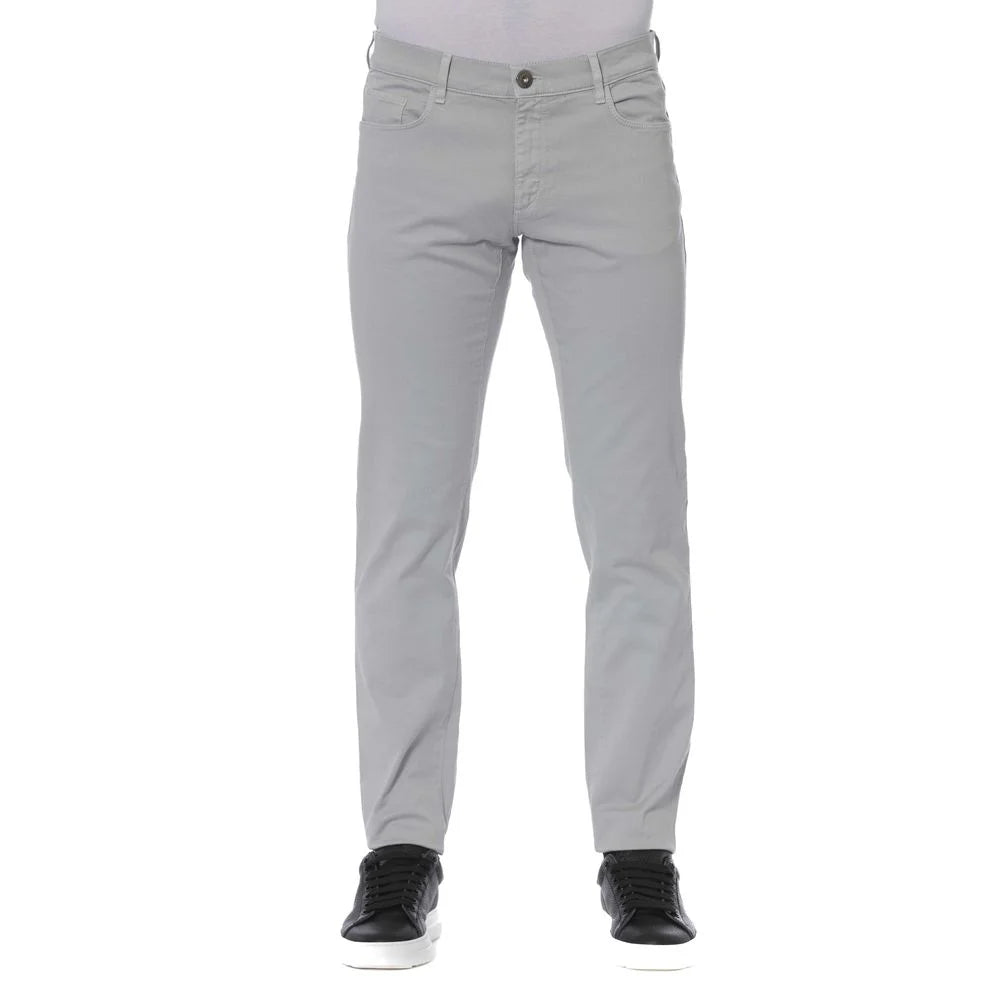 Trussardi Jeans Gray Cotton Men Jeans - W29 - Jeans