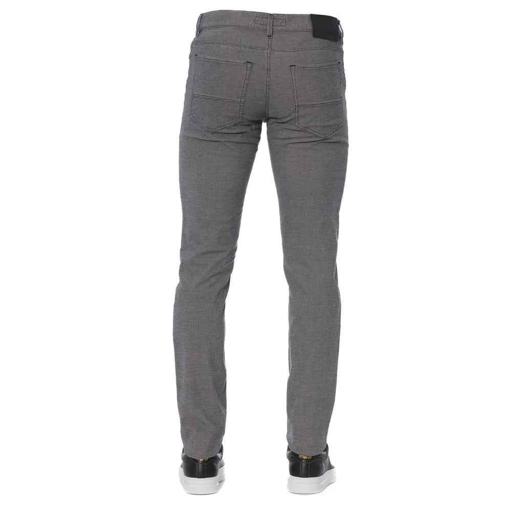 Trussardi Jeans Gray Cotton Men’s Pants - Jeans