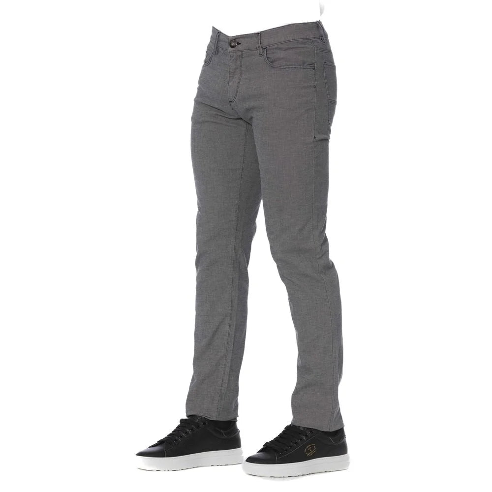 Trussardi Jeans Gray Cotton Men’s Pants - Jeans