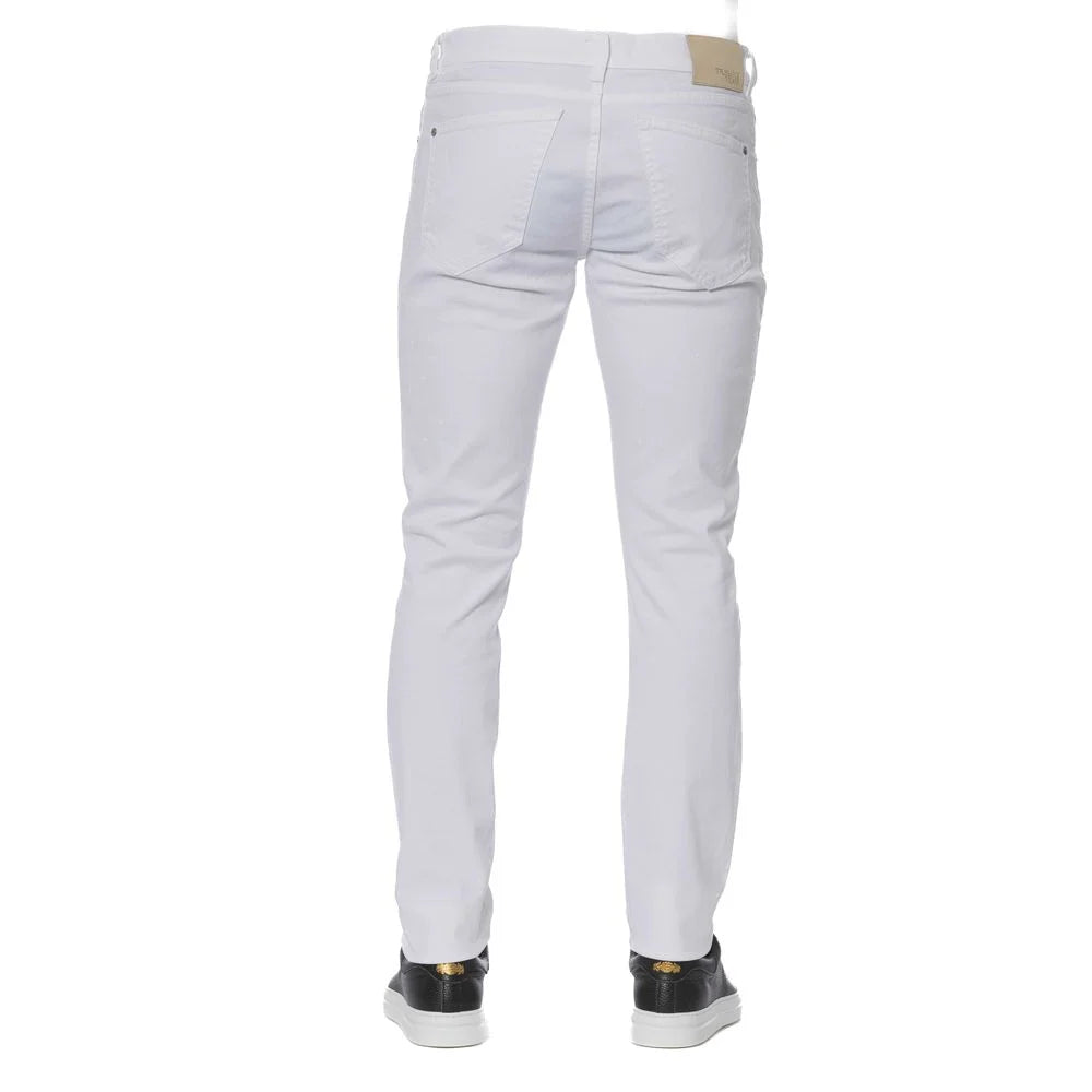 Trussardi Jeans White Cotton Men Jeans - Jeans