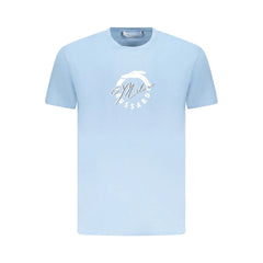 Trussardi Light Blue Cotton Men T-Shirt - T-Shirts