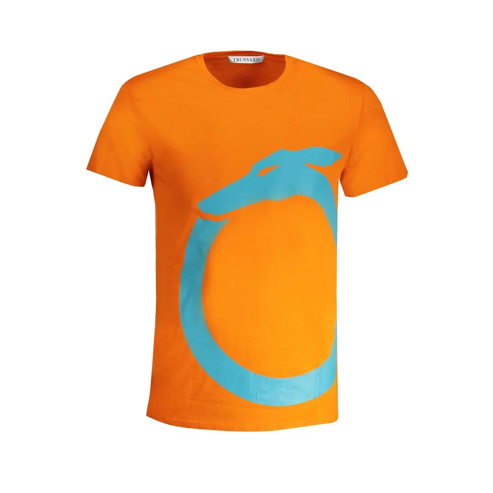 Trussardi Orange Cotton T-Shirt - T-Shirts
