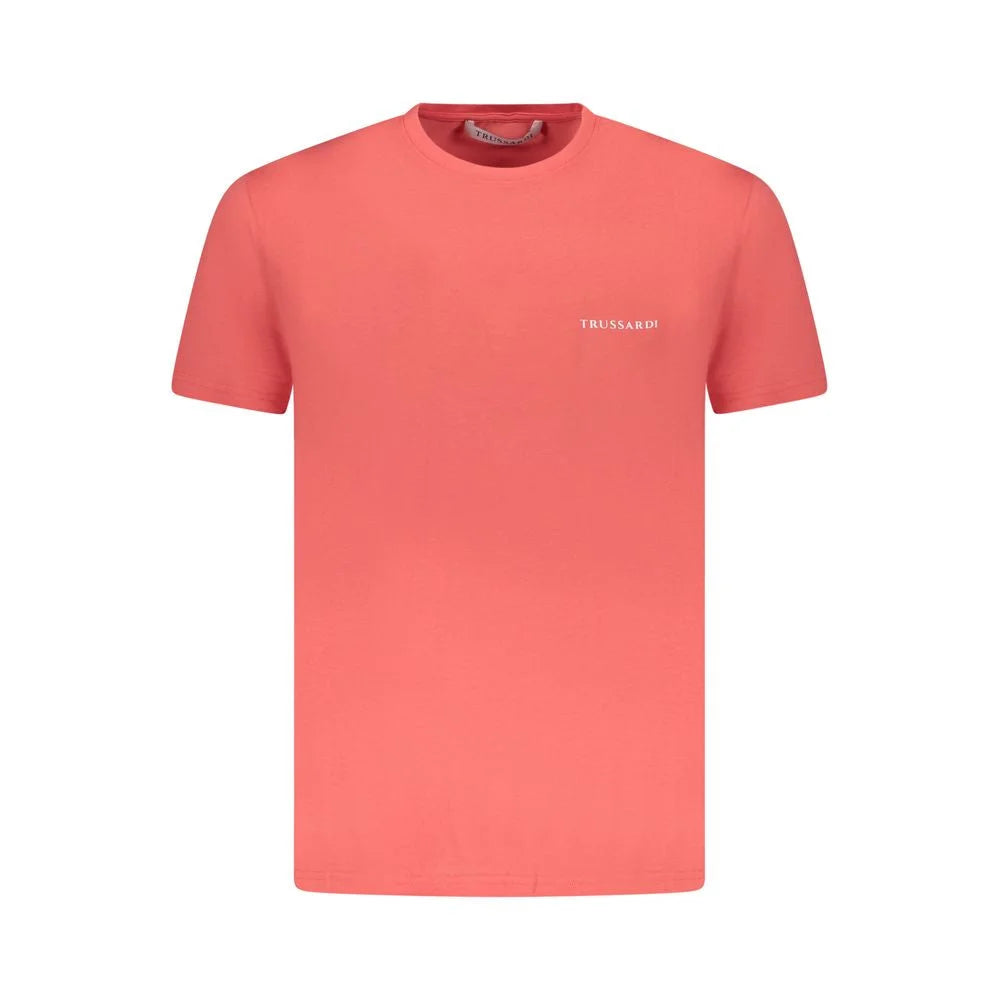 Trussardi Pink Cotton Men T-Shirt - T-Shirts