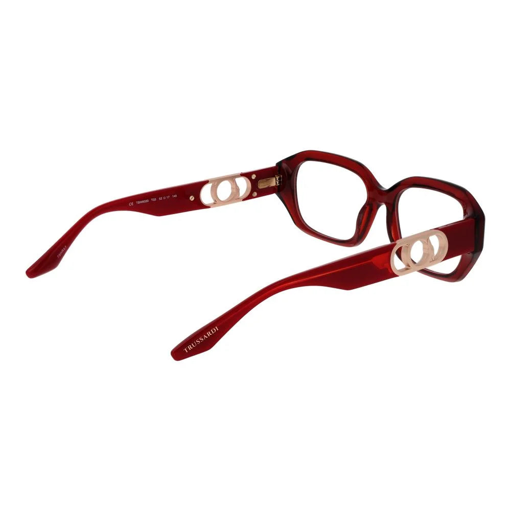Trussardi Red Women Glasses Frame - Eyeglasses