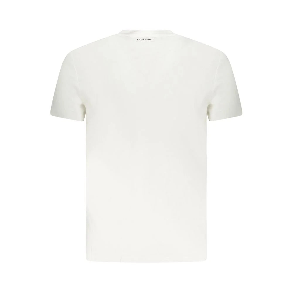 Trussardi White Cotton Men T-Shirt - T-Shirts