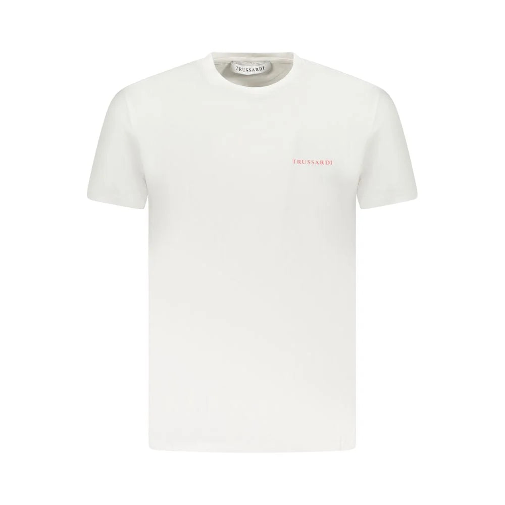 Trussardi White Cotton Men T-Shirt - T-Shirts