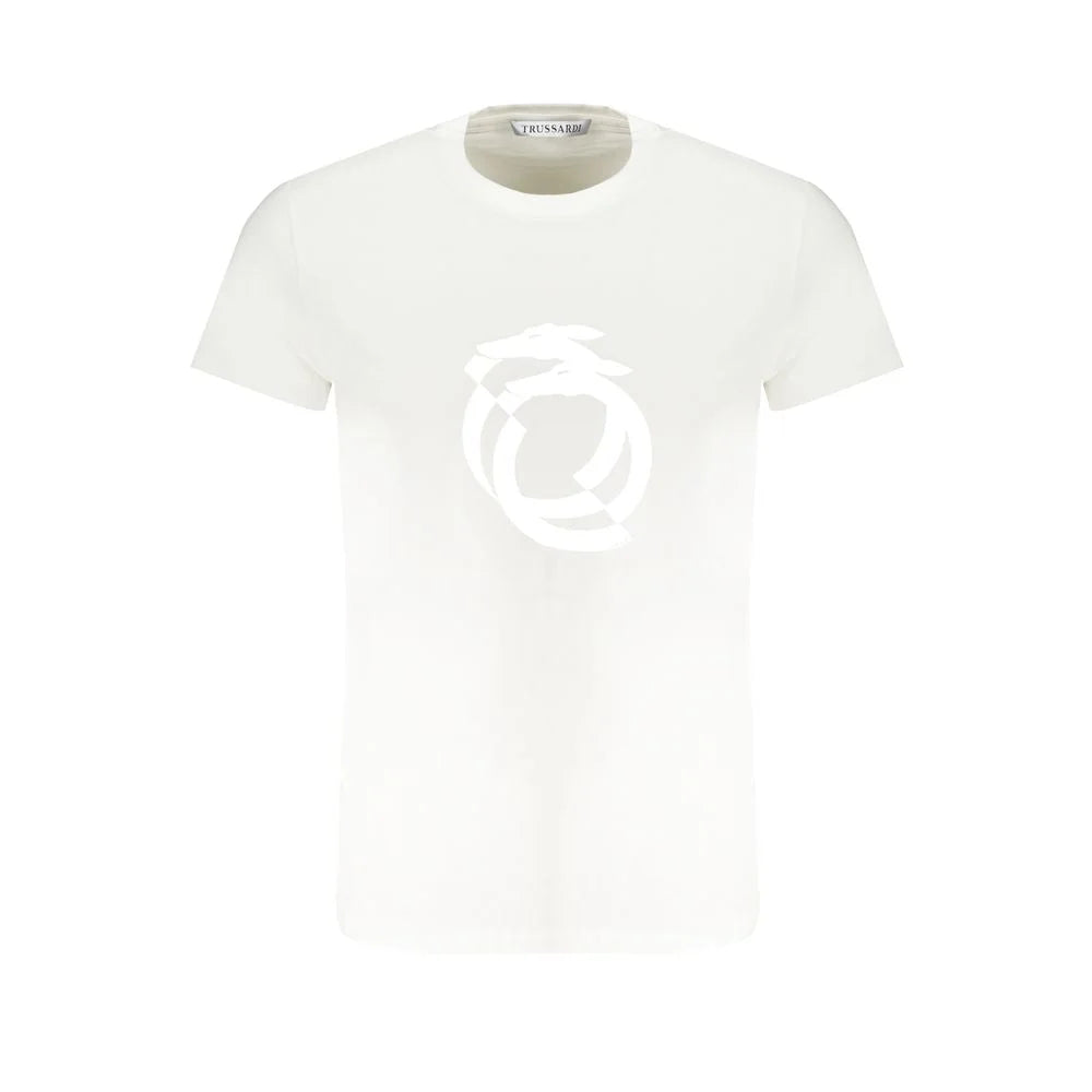 Trussardi White Cotton T-Shirt - T-Shirts