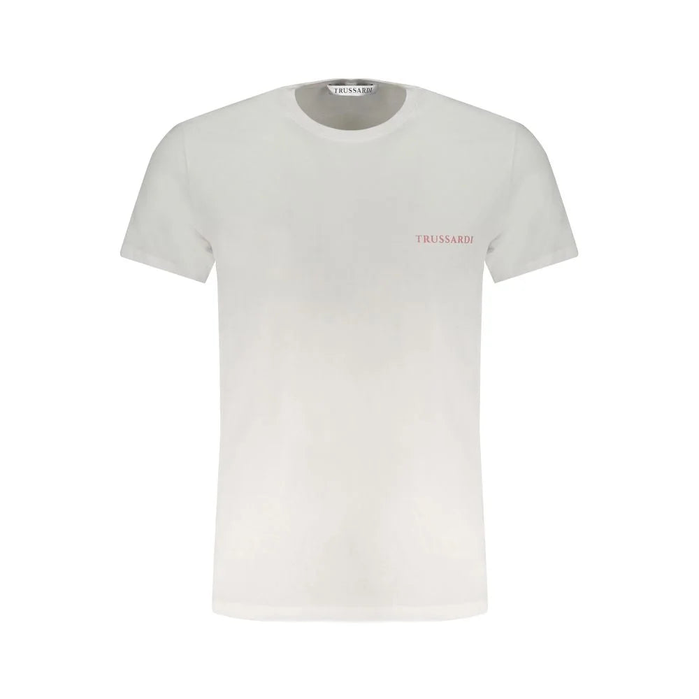 Trussardi White Cotton T-Shirt - T-Shirts