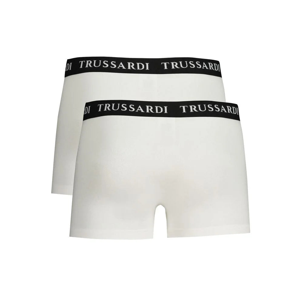 Trussardi White Cotton Underwear - Boxer Briefs