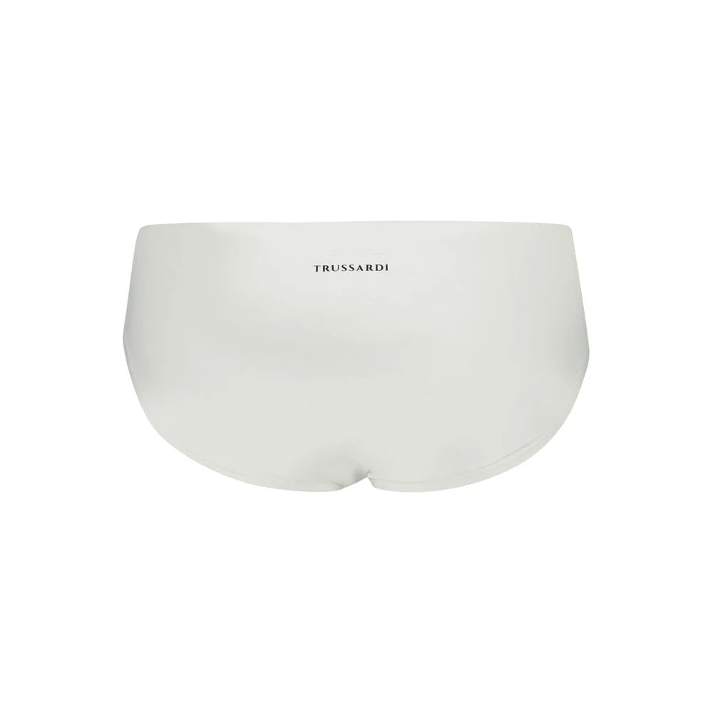 Trussardi White Elastane Swimwear - Swim Briefs