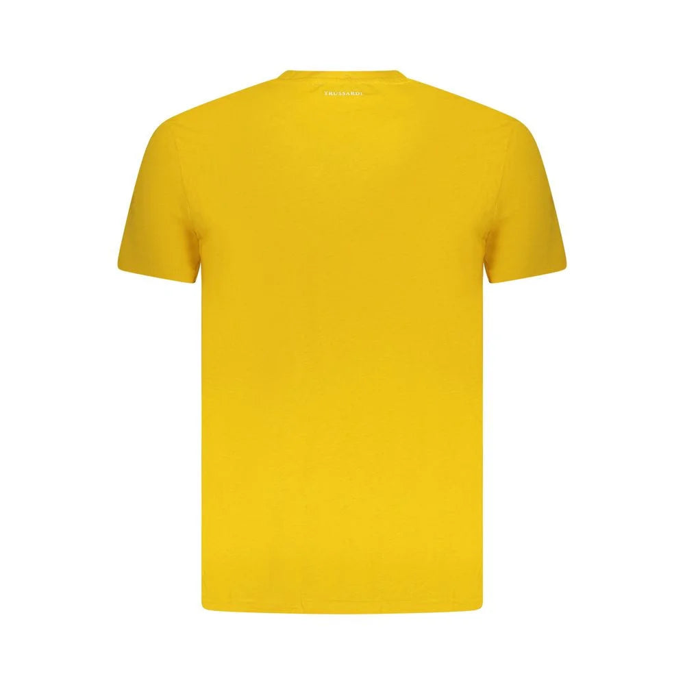 Trussardi Yellow Cotton Men T-Shirt - XXL - T-Shirts