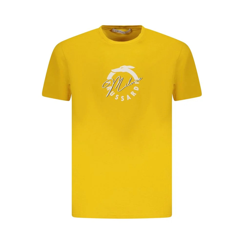Trussardi Yellow Cotton Men T-Shirt - XXL - T-Shirts