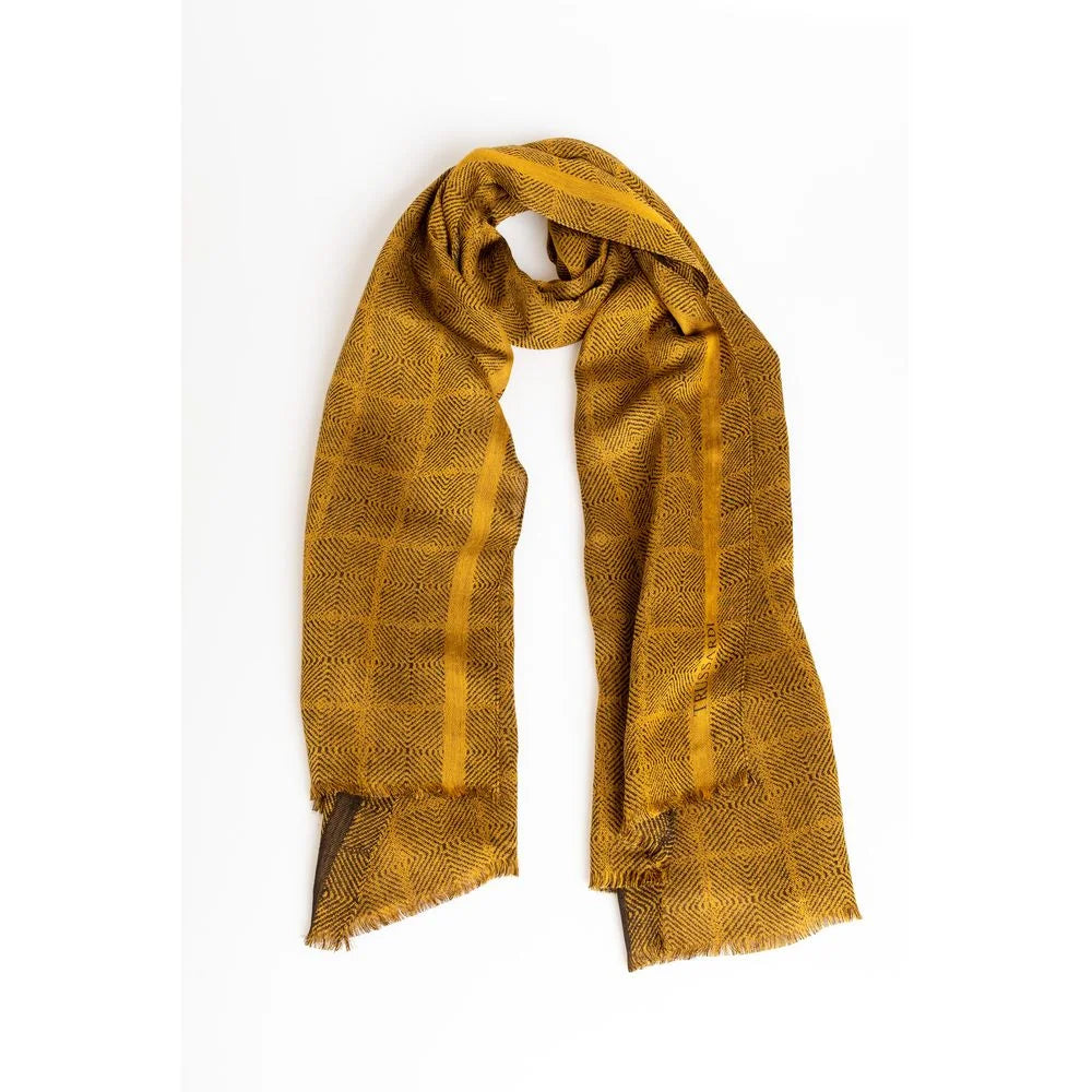 Trussardi Yellow Viscose Men Scarf - Scarves & Shawls