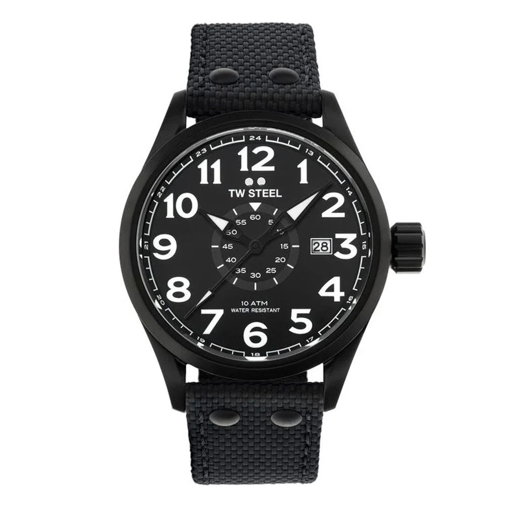TW Steel Black Fabric Sport Watch