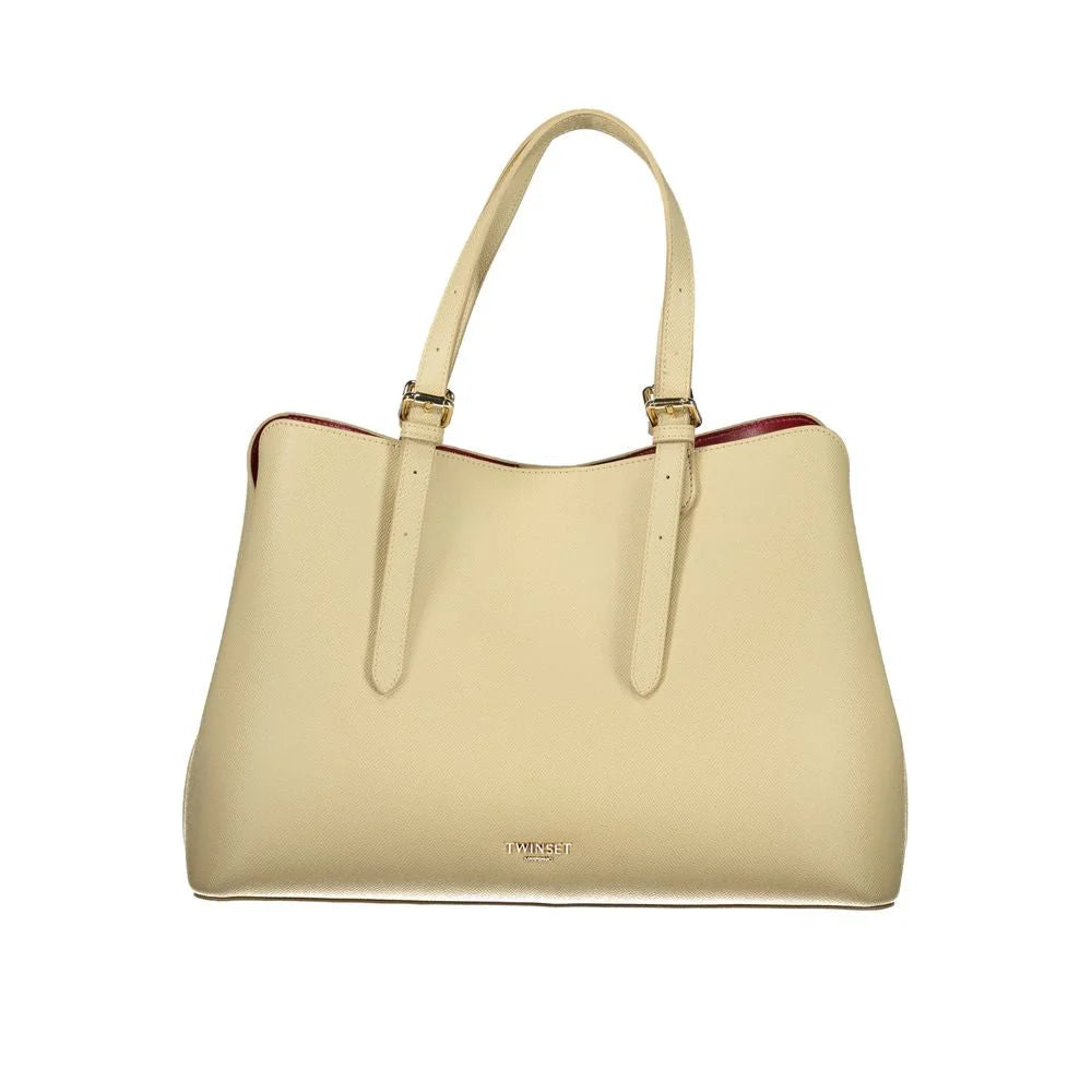Twinset Beige Polyurethane Women Handbag - Shoulder Bags