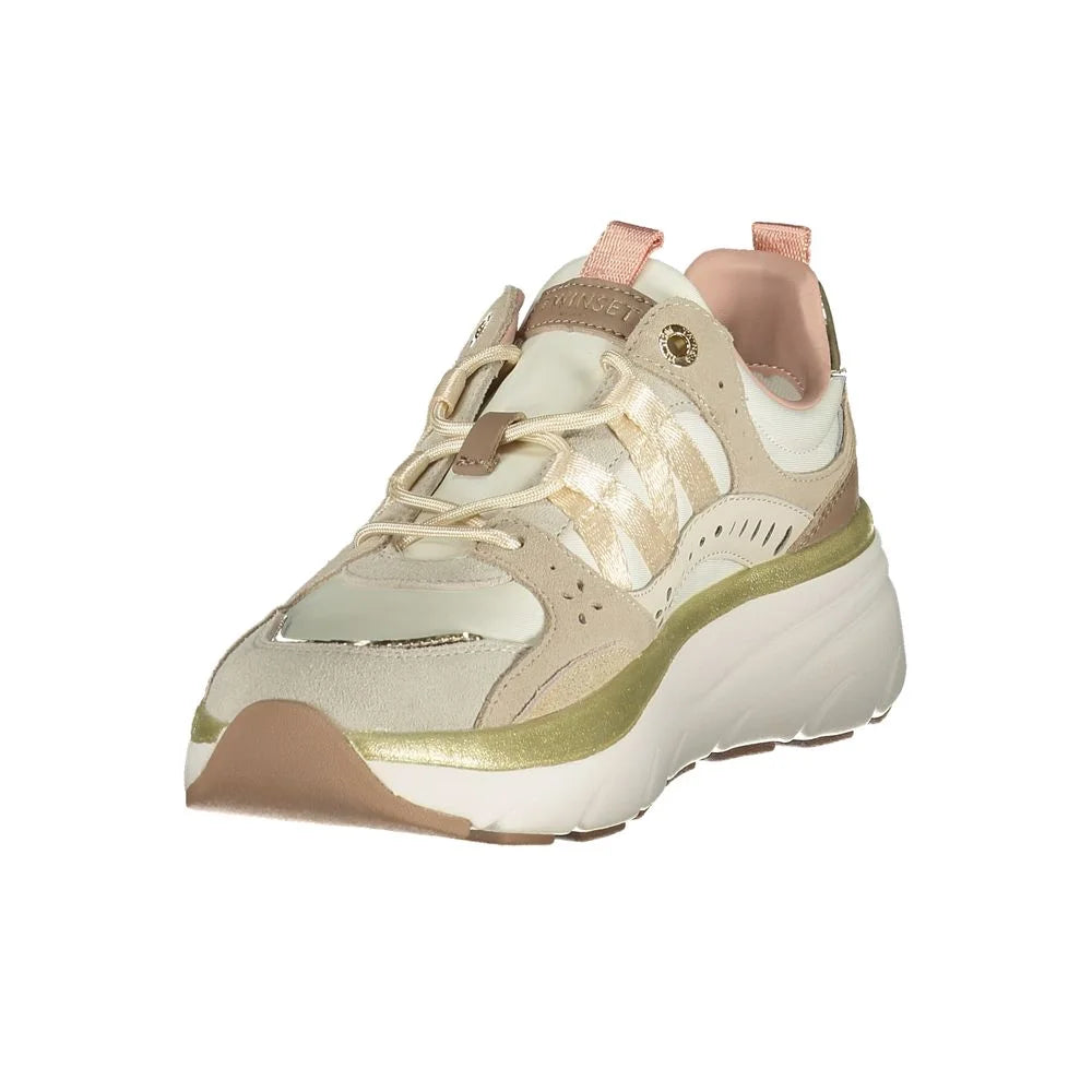 Twinset Beige Polyurethane Women Sneaker