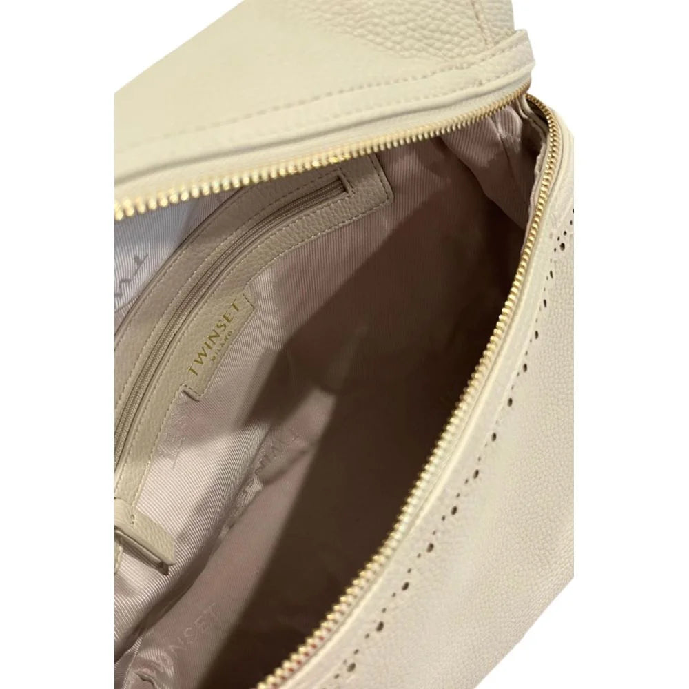 Twinset Beige PU Women Handbag