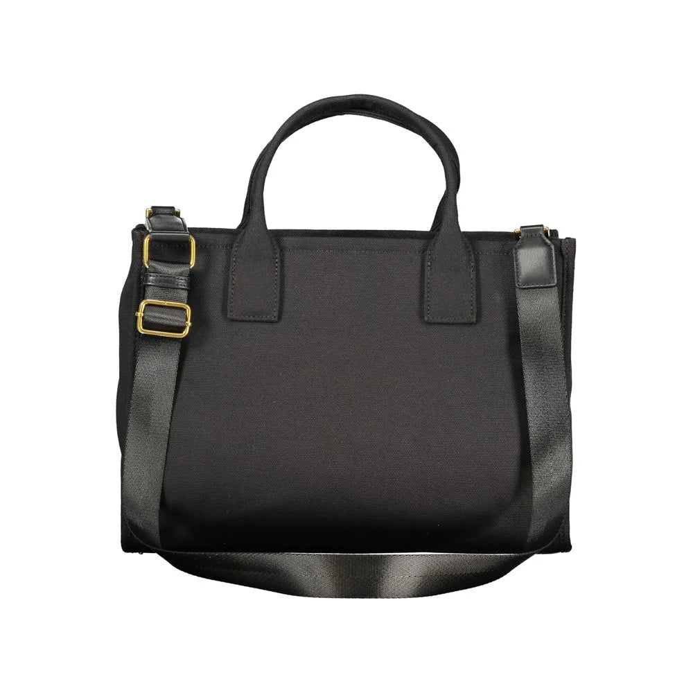 Twinset Black Cotton Women Handbag - Shopper Bags