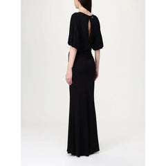 Twinset Black Elastane Casual Dress - IT46