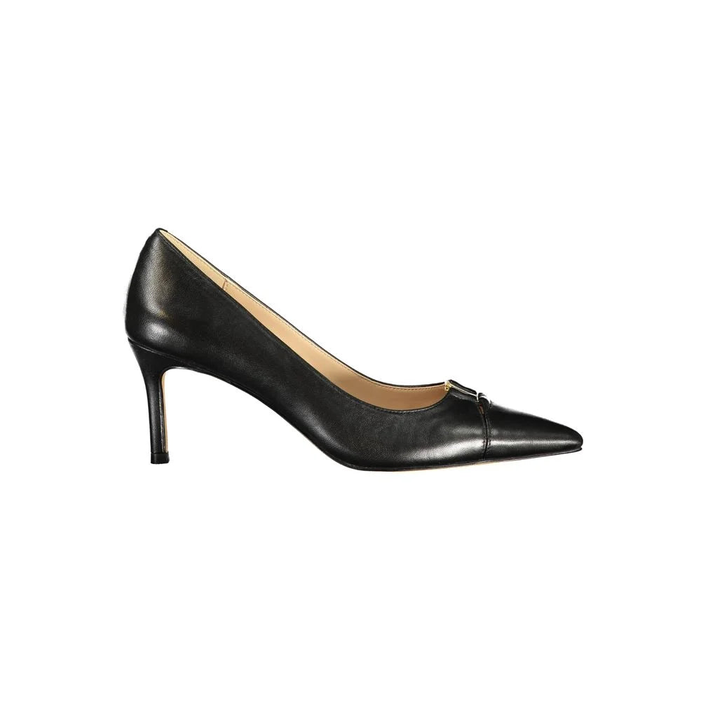 Twinset Pantof Clasici Femei Negru din Piele - Pantofi cu Toc