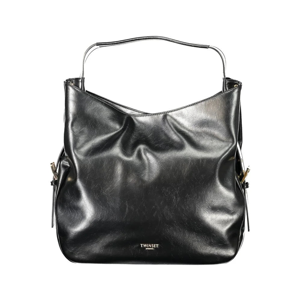 Twinset Black Polyethylene Women Hobo Bag