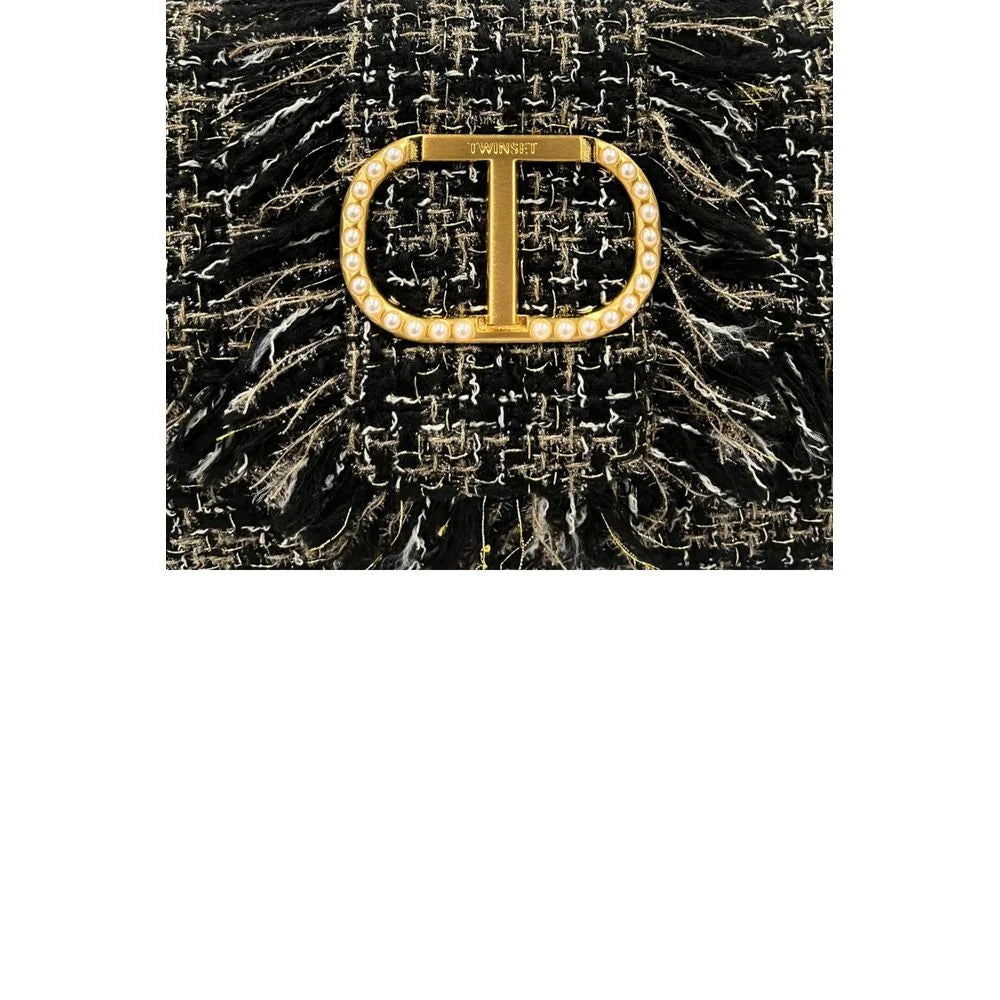 Twinset Black PU Women Shoulder Bag - Shoulder Bags