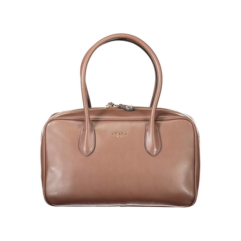 Twinset Brown Polyethylene Women Handbag - Satchel Bags