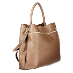 Twinset Brown Polyethylene Women Handbag - Shopper Bags