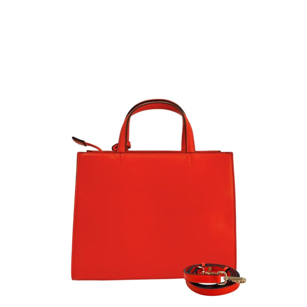 Twinset Orange Faux Leather Women Handbag