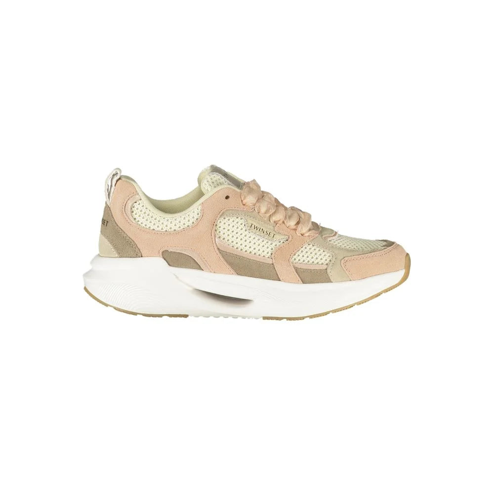 Twinset Pink Polyester Athletic Sneakers