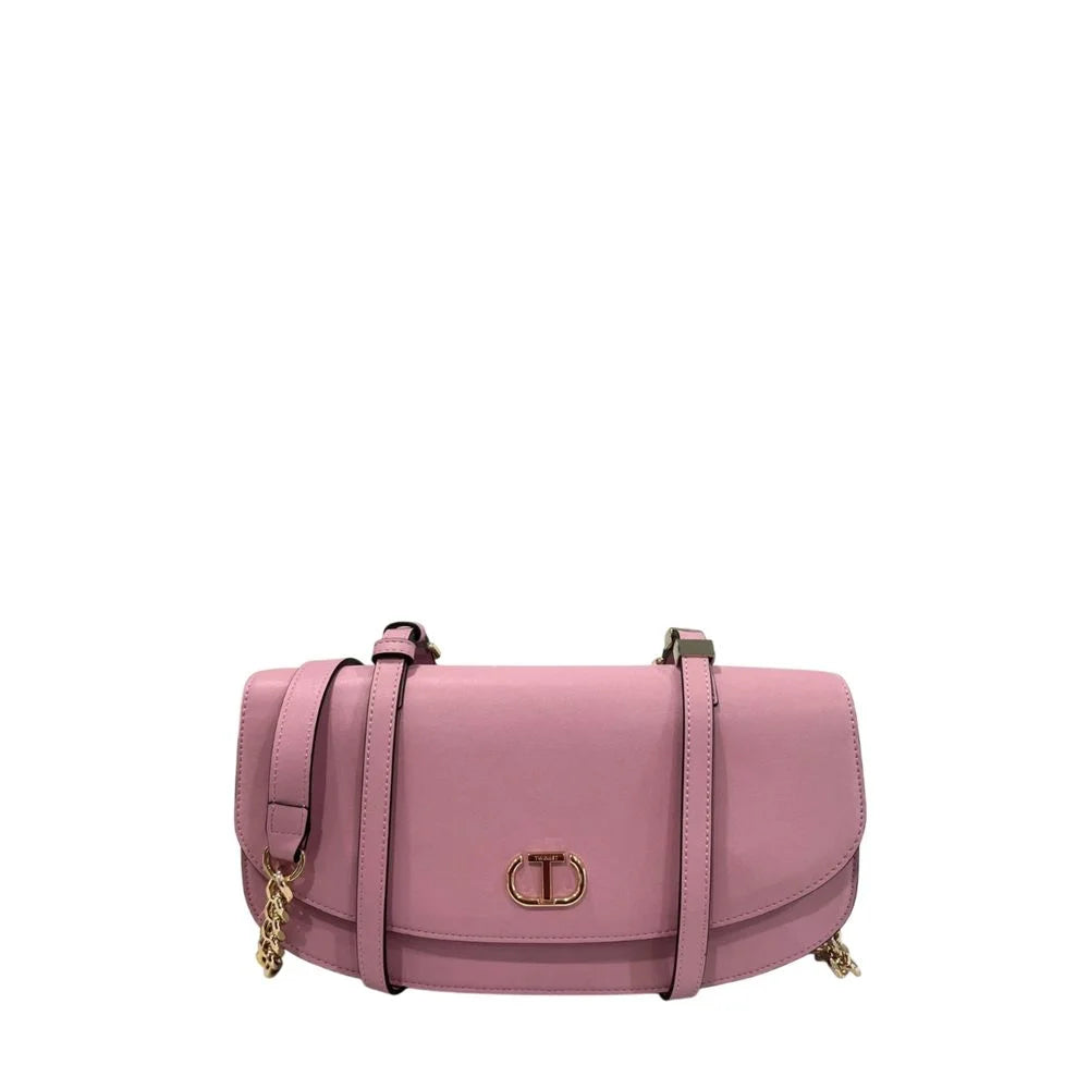 Twinset Pink PU Women Shoulder Bag - Shoulder Bags