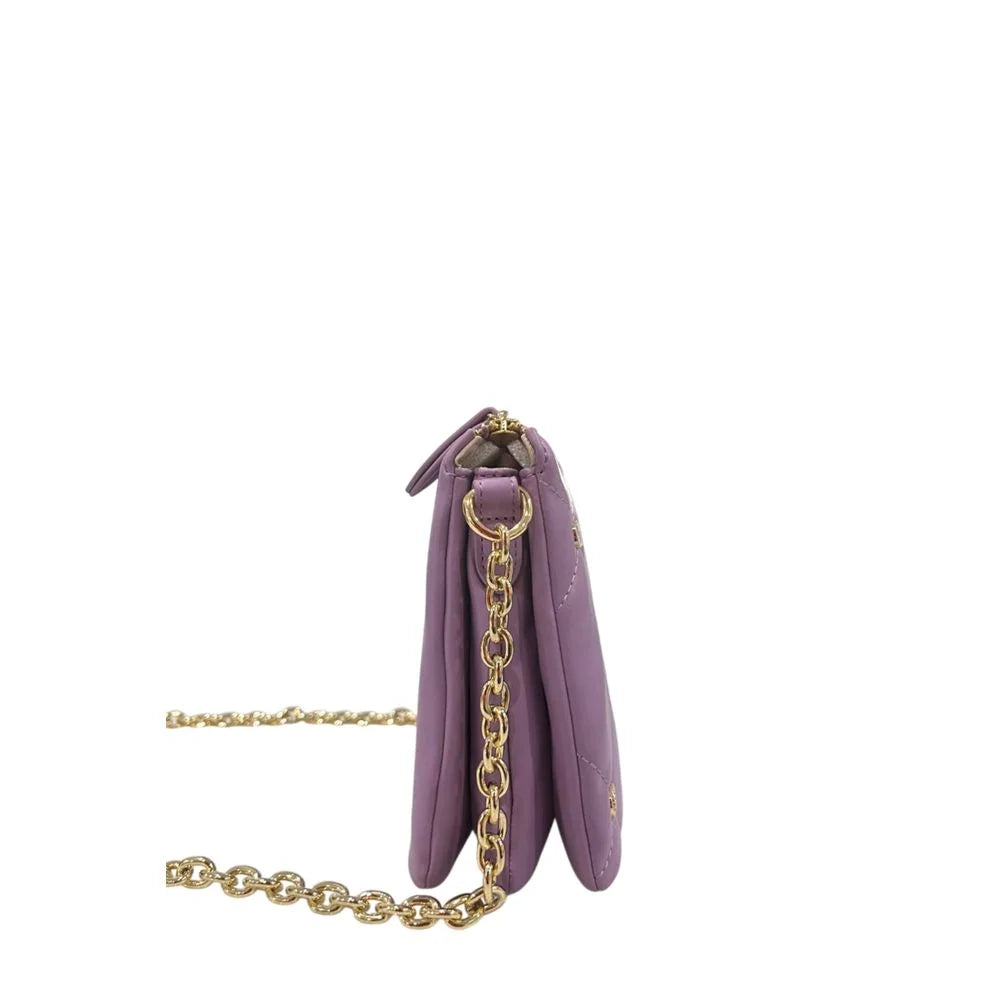 Twinset Purple Faux Leather Women Crossbody Bag