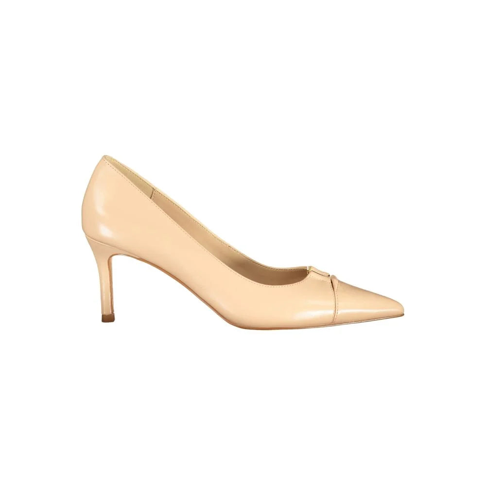 Twinset Pantof Clasici Femei Roz din Piele - Pantofi cu Toc