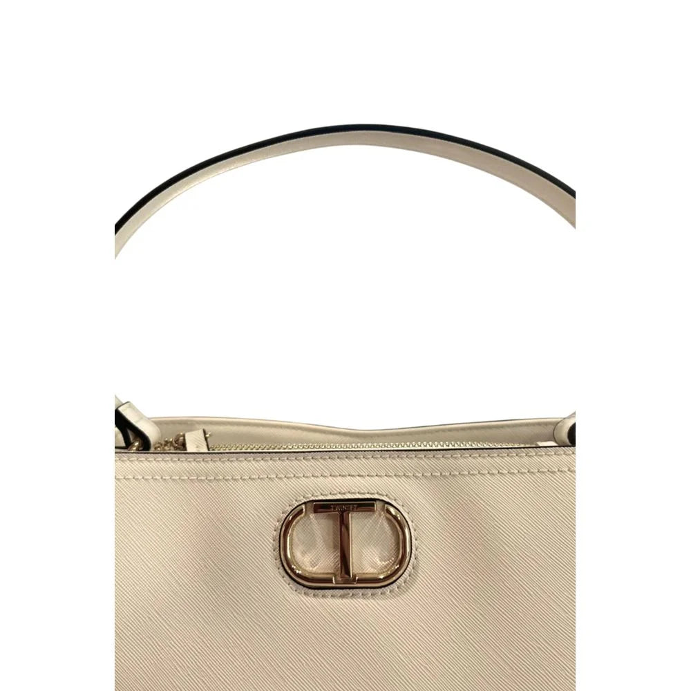 Twinset White PU Women Handbag