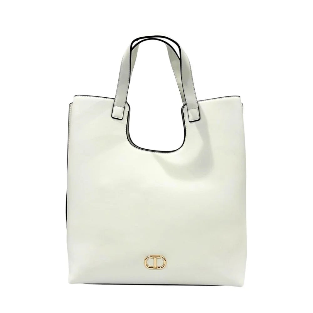 Twinset White PU Women Handbag