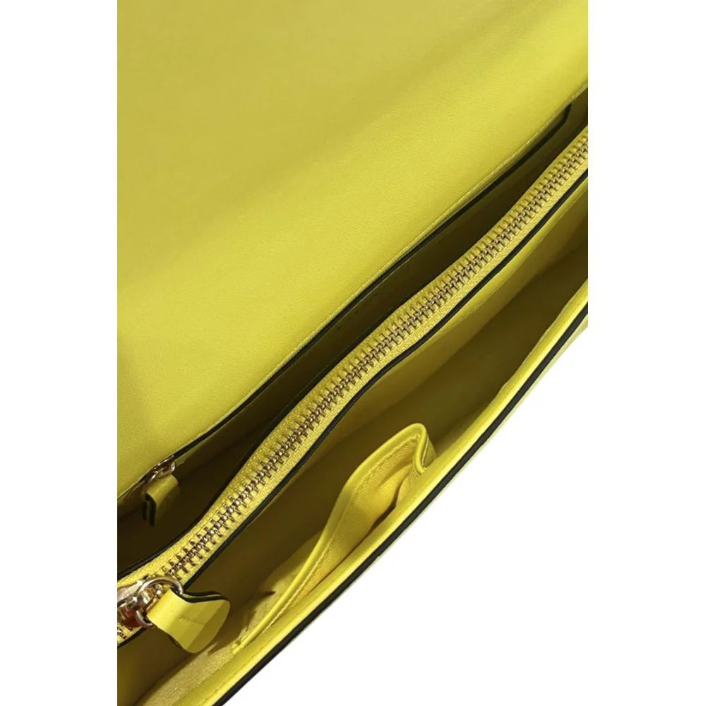 Twinset Yellow PU Women Shoulder Bag - Shoulder Bags