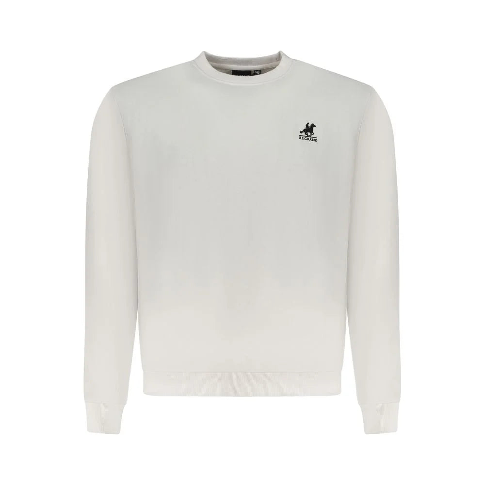 U.S. Grand Polo White Cotton Sweatshirt