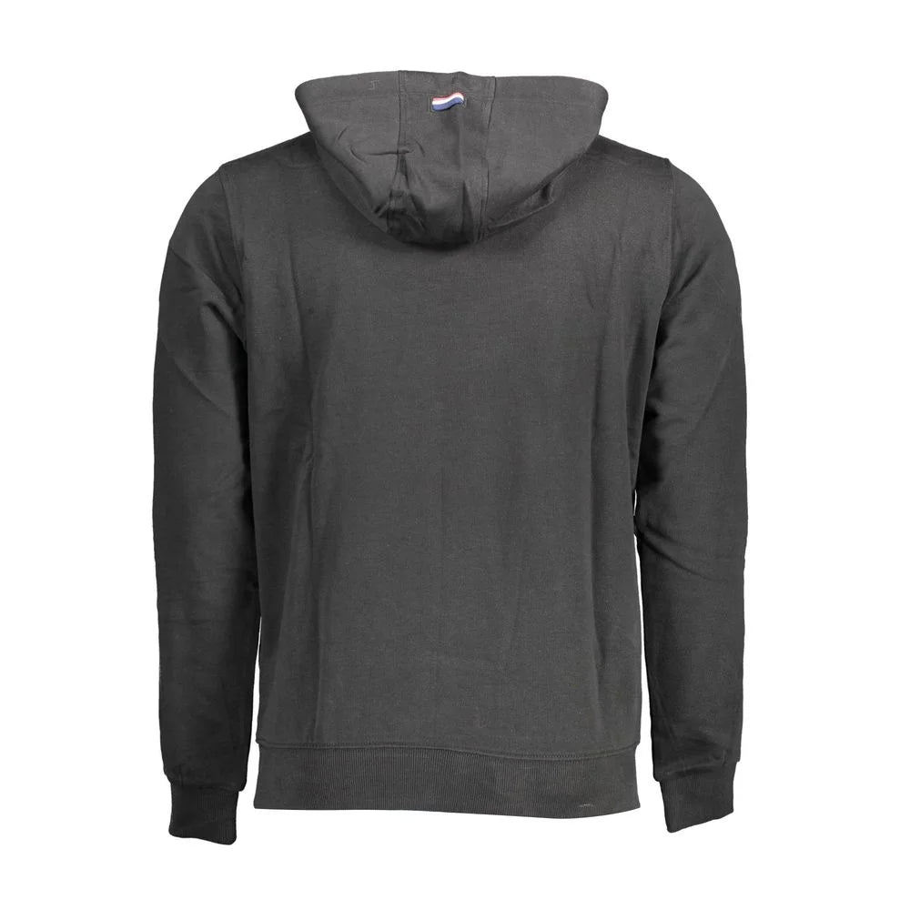 U.S. POLO ASSN. Black Cotton Men Sweater - Hoodies