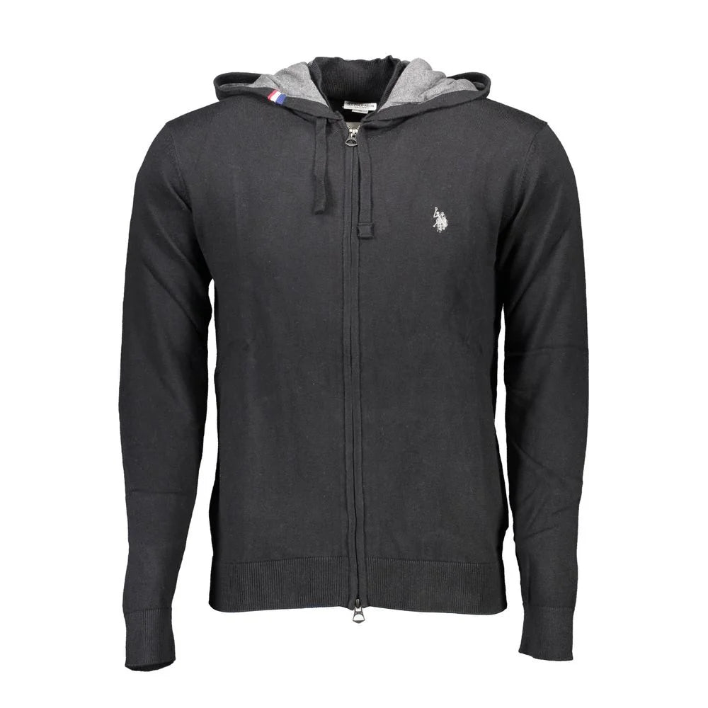 U.S. POLO ASSN. Black Cotton Mens Cardigan - Cardigans