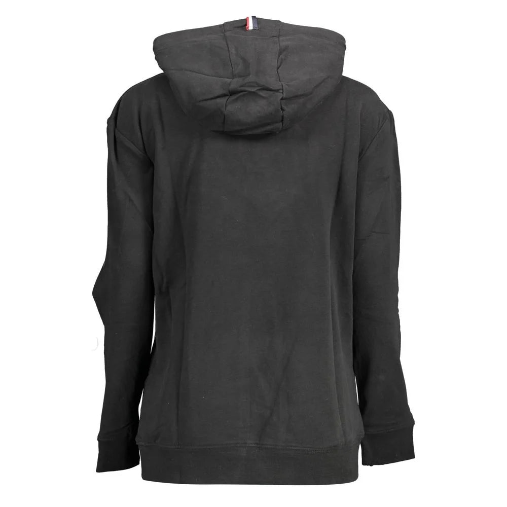 U.S. POLO ASSN. Black Cotton Women Sweater With Contrasting Details - XL - Hoodies