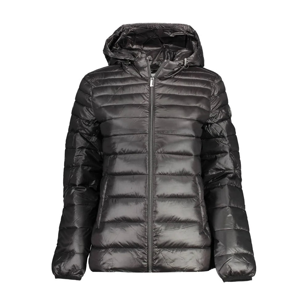 U.S. POLO ASSN. Black Nylon Jackets & Coat - Puffer Jackets