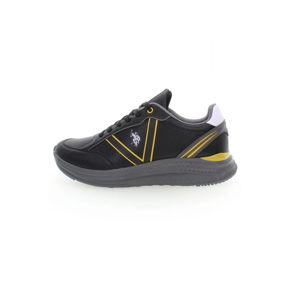 U.S. POLO ASSN. Black Polyester Sneaker - Athletic Shoes
