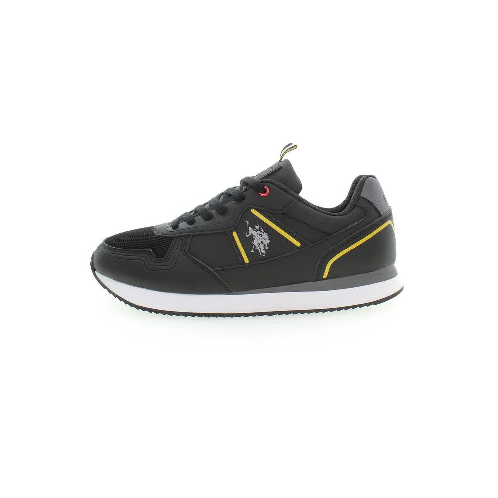 U.S. POLO ASSN. Black Polyester Sneaker - Athletic Shoes
