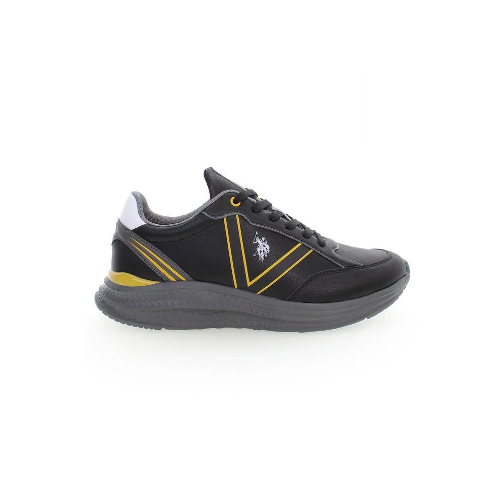 U.S. POLO ASSN. Black Polyester Sneaker - Athletic Shoes