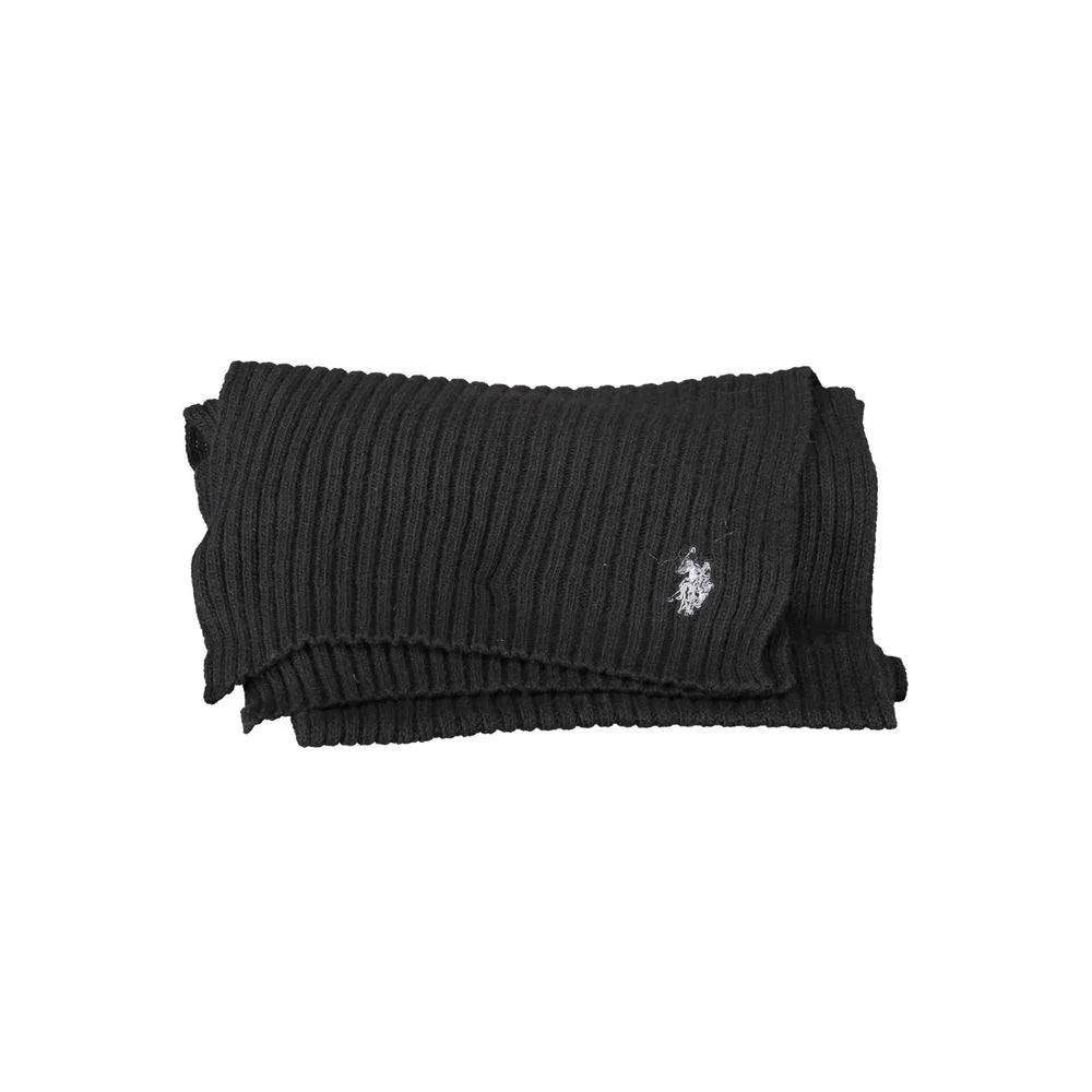U.S. POLO ASSN. Black Wool Scarf - Scarves & Shawls