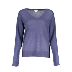 U.S. POLO ASSN. Blue Acrylic Women Sweater - M - Sweaters